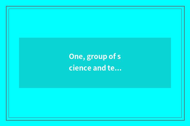 One, group of science and technology of the health that defend peace how?