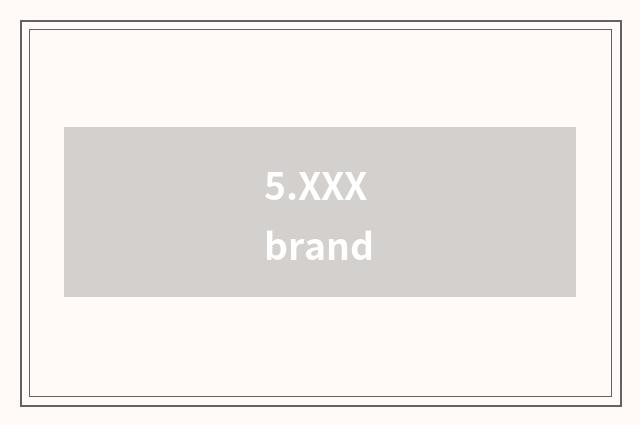 5.XXX brand