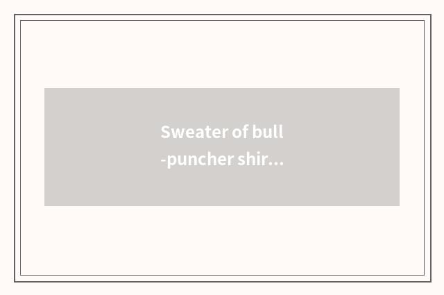 Sweater of bull-puncher shirt collocation how the most fashionable?