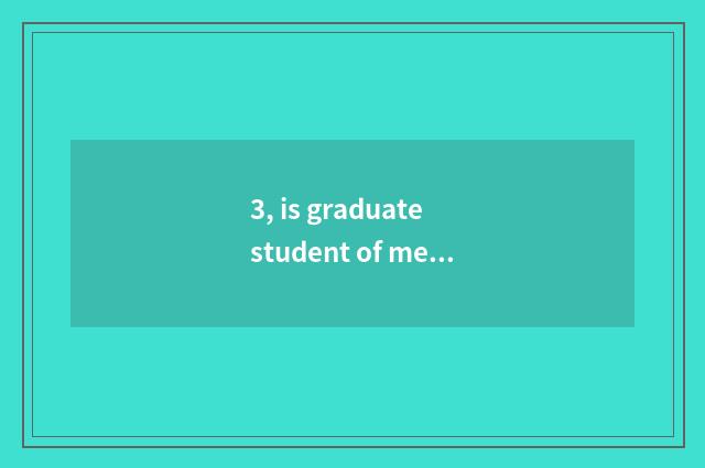 3, is graduate student of mental health education good take an examination of?