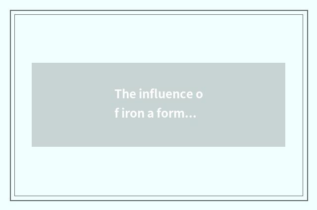The influence of iron a form of address for one's wife