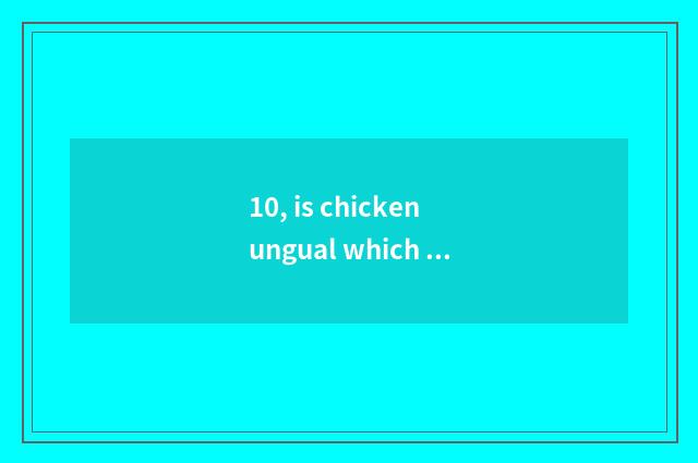 10, is chicken ungual which join in inn pop chart?