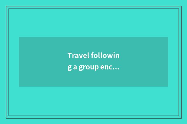 Travel following a group encounters shopping dot, can you choose not to shop nod