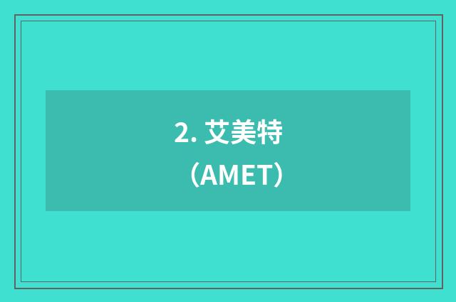 2. 艾美特(AMET)