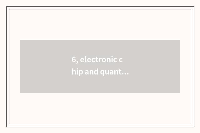 6, electronic chip and quanta chip distinction?