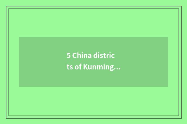 5 China districts of Kunming city teach bureau overview