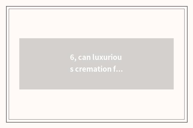 6, can luxurious cremation furnace watch cremation process?