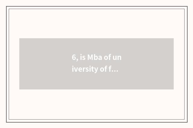 6, is Mba of university of finance and economics tuitional?