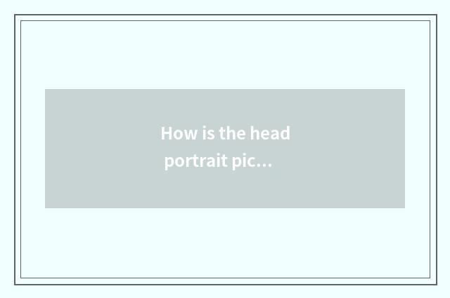 How is the head portrait picture of Wps saved?