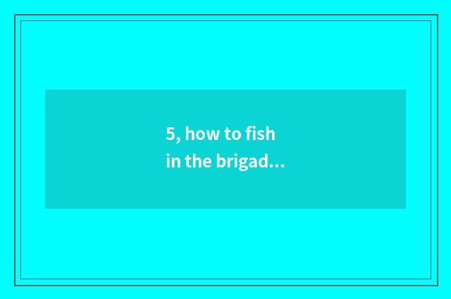 5, how to fish in the brigade of pet elf world?