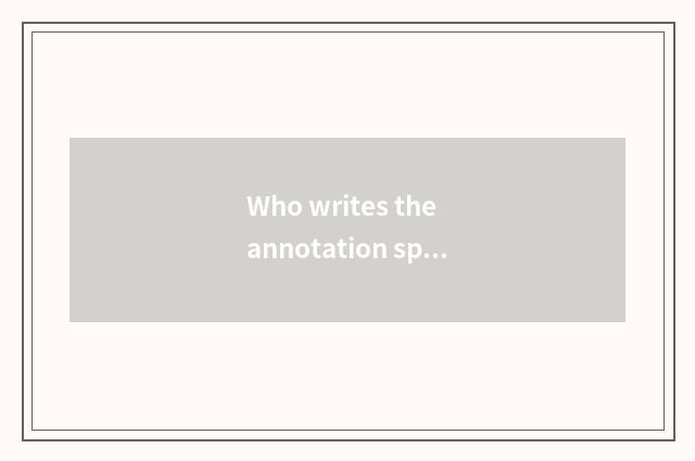 Who writes the annotation speech of love?