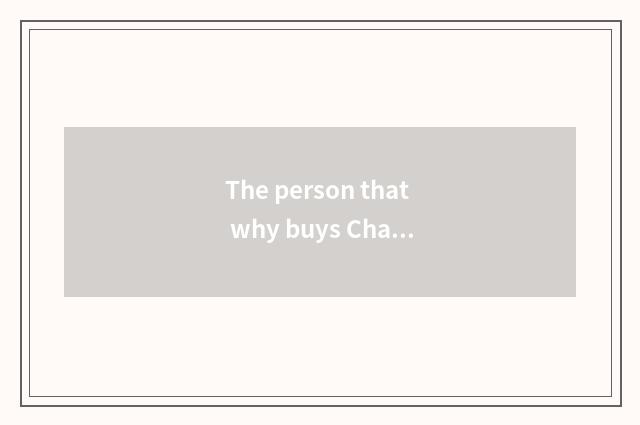 The person that why buys Chang'an car is little?