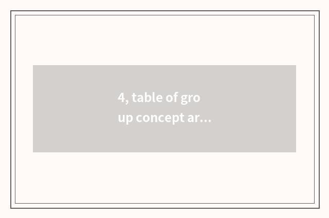 4, table of group concept article?
