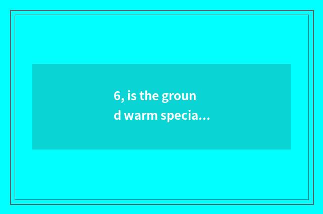 6, is the ground warm special wood floor?