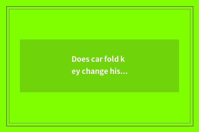 Does car fold key change his costume or dress?
