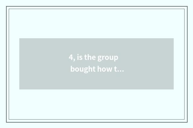 4, is the group bought how to hang a group to buy a link?