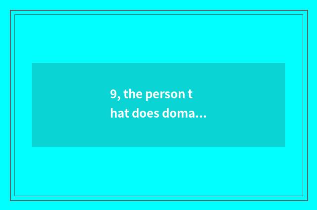 9, the person that does domain of high grade finance and economics create today'