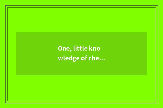 One, little knowledge of cheeper mental health?