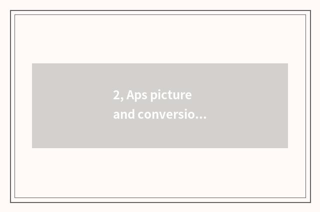 2, Aps picture and conversion of full frame focal length?