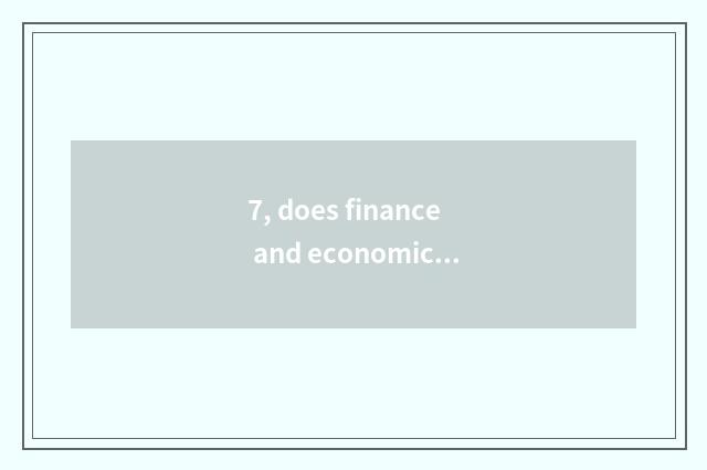 7, does finance and economics hide head poem?