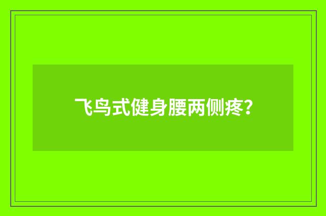 飞鸟式健身腰两侧疼?
