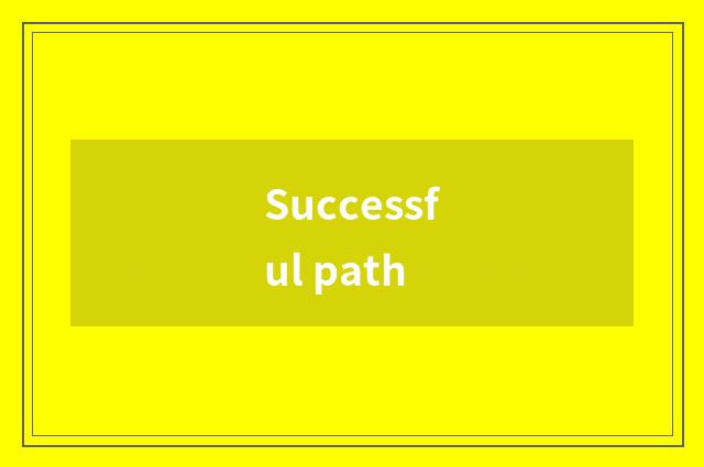 Successful path