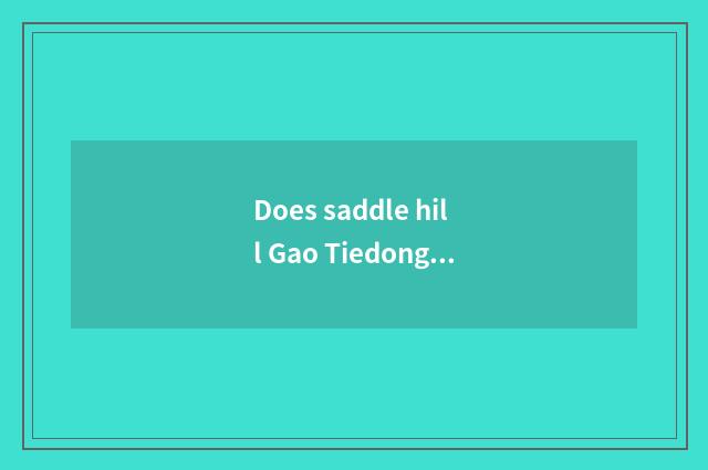 Does saddle hill Gao Tiedong stand how many kilometer does long-distance from sa