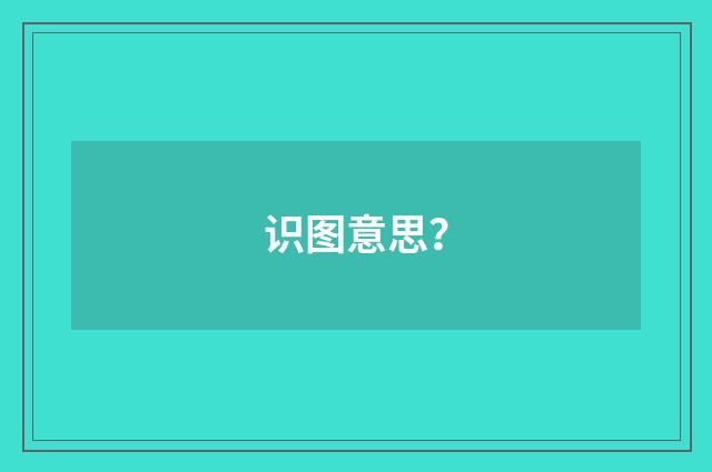 识图意思?