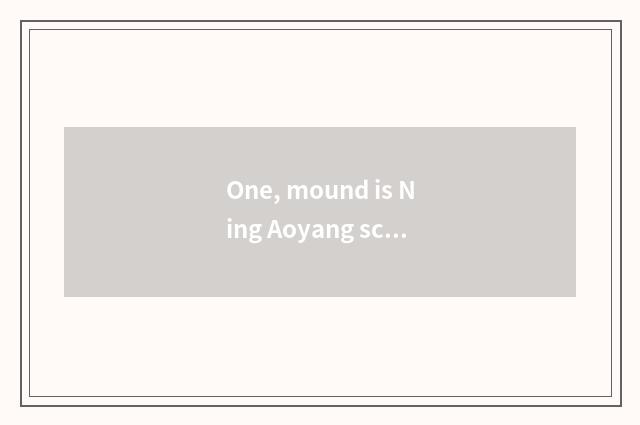 One, mound is Ning Aoyang science and technology finite the address of liability