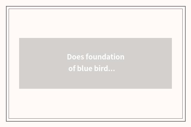 Does foundation of blue bird car maintain what is there?