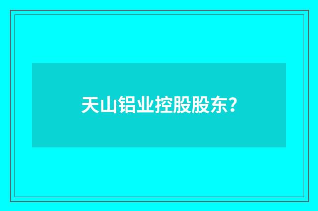 天山铝业控股股东？