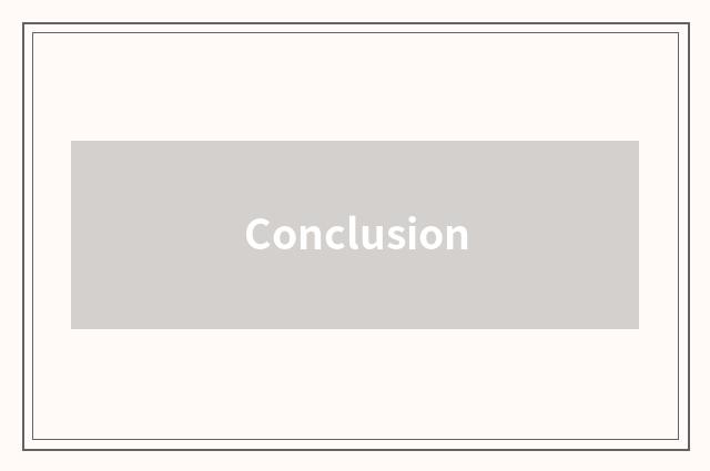 Conclusion