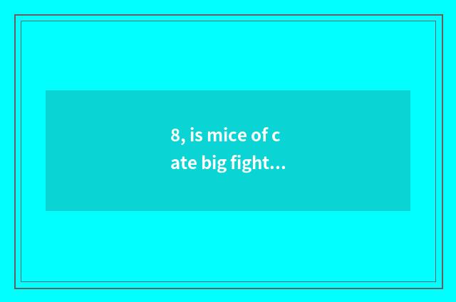 8, is mice of cate big fight initiative weapon?