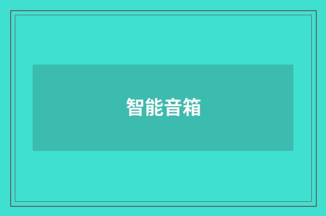 智能音箱
