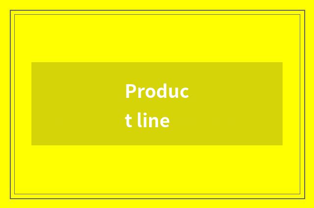 Product line