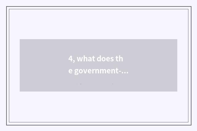 4, what does the government-owned net homepage of government-owned net pattern p