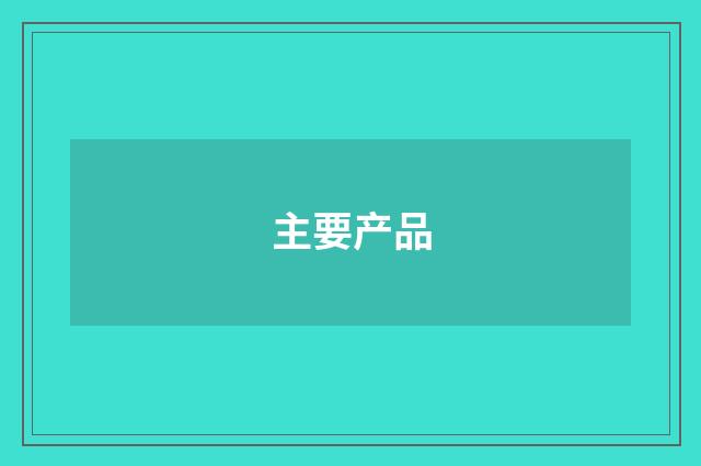 主要产品