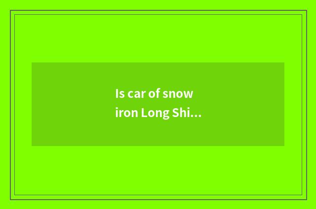 Is car of snow iron Long Shijia automatic archives archives do not show?