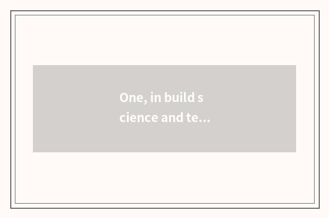 One, in build science and technology western company treatment?