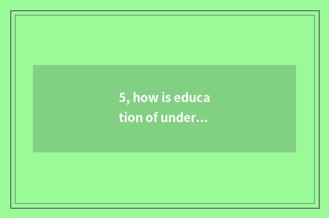 5, how is education of undergraduate mental health brushed?