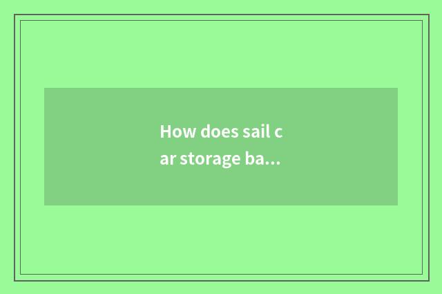 How does sail car storage battery undertake charging maintenance?
