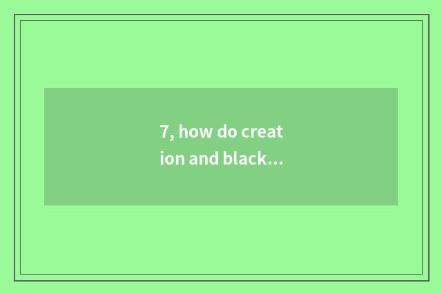 7, how do creation and blackart confluence pet sell?