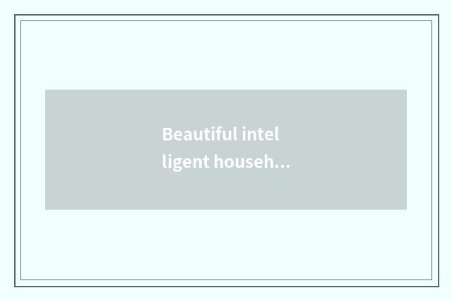 Beautiful intelligent household representative joins in flow