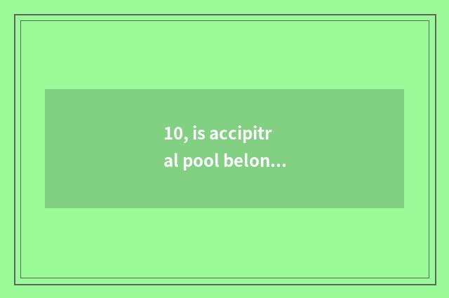 10, is accipitral pool belonged to?