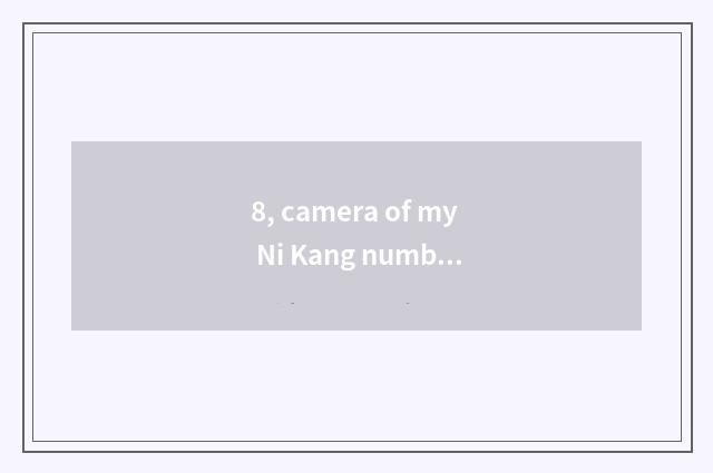 8, camera of my Ni Kang number cannot switch on the mobile phone. How to do?
