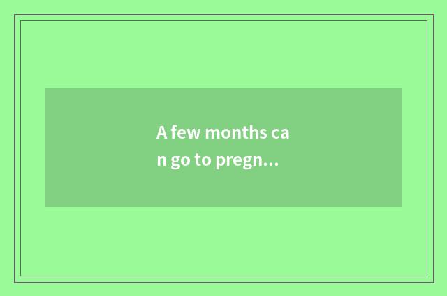 A few months can go to pregnant woman travel?