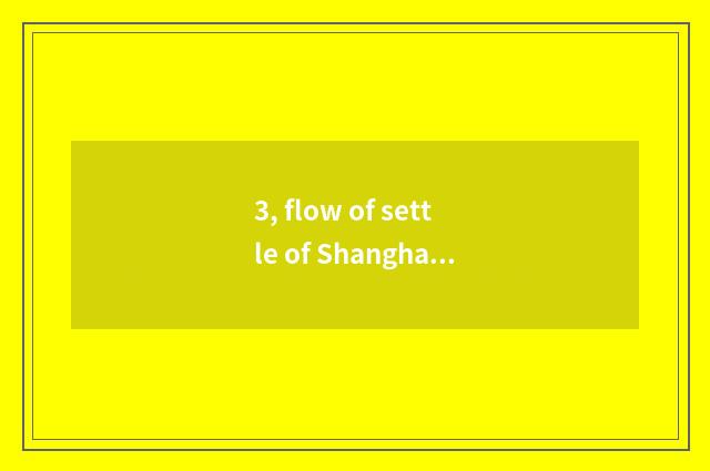 3, flow of settle of Shanghai student studying abroad?