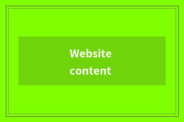 Website content