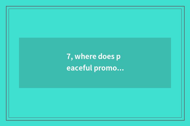 7, where does peaceful promote to pet dog sells?