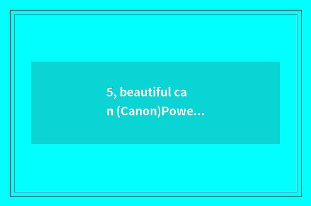 5, beautiful can (Canon)PowerShotA1200 number camera how?